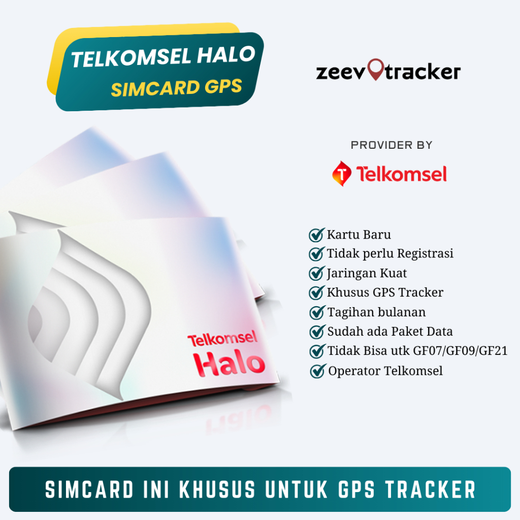 Kartu SimCard Khusus GPS Tracker Telkomsel Halo