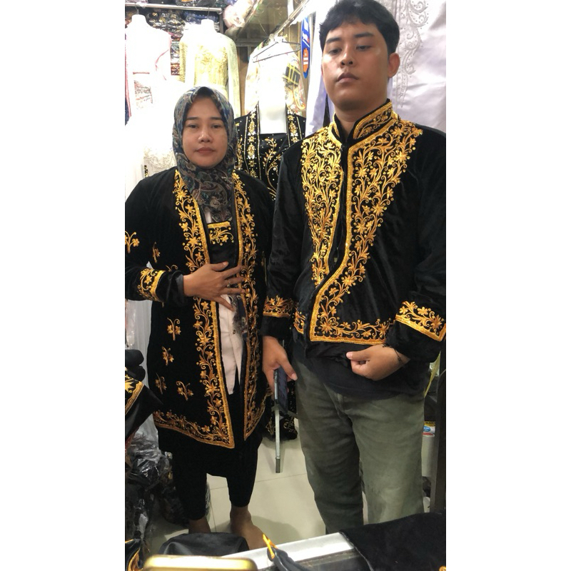 Baju pengantin bludru putra dan putri jogja/Baju pengantin jogja putri