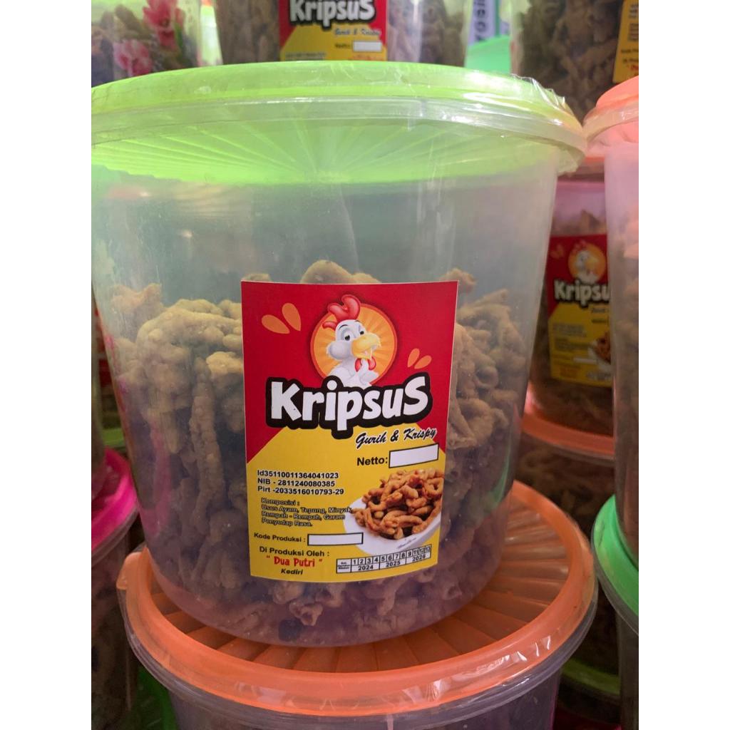 

Jual KRIPSUS kripik usus ukuran 1 kg garing renyah