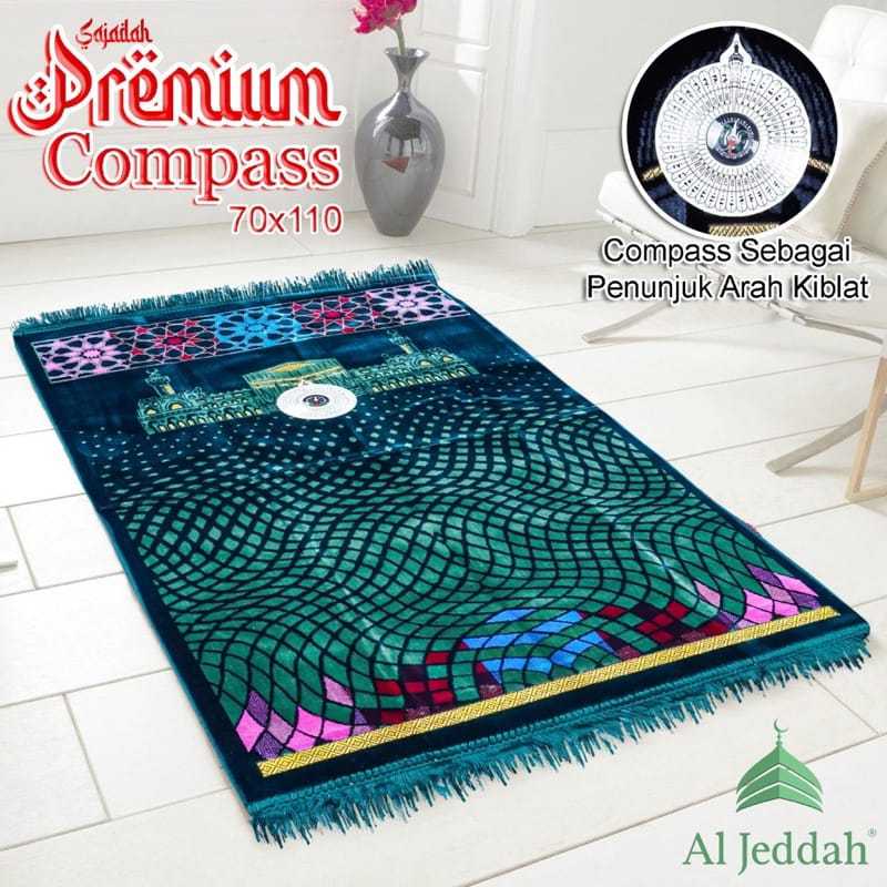 SAJADAH TURKEY PREMIUM + COMPASS AL-JEDDAH/SEJADAH TURKI KOMPAS AL JEDDAH ORIGINAL