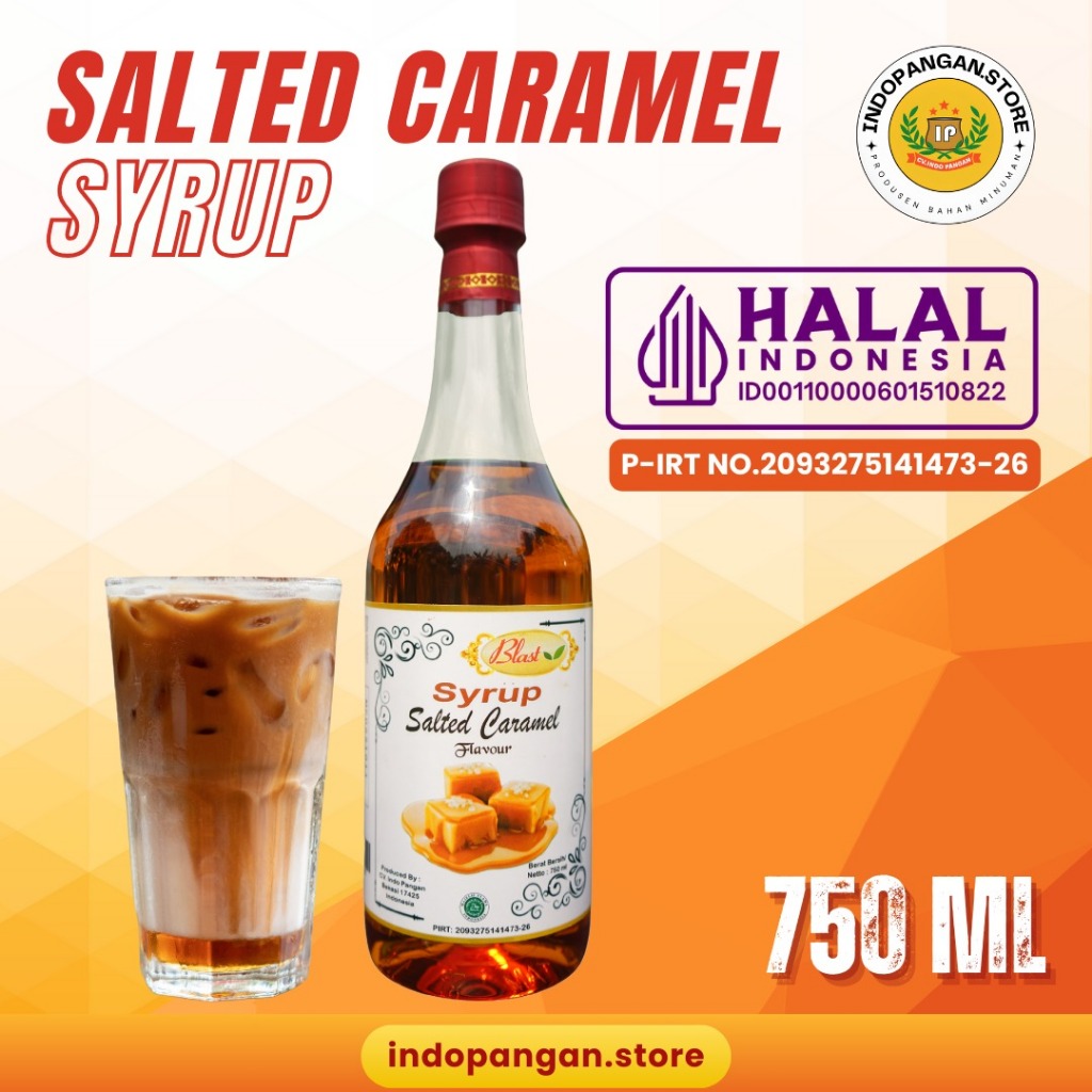 

Salted Caramel Syrup 750 ML / Karamel Asin / Sirup Karamel 750 ML