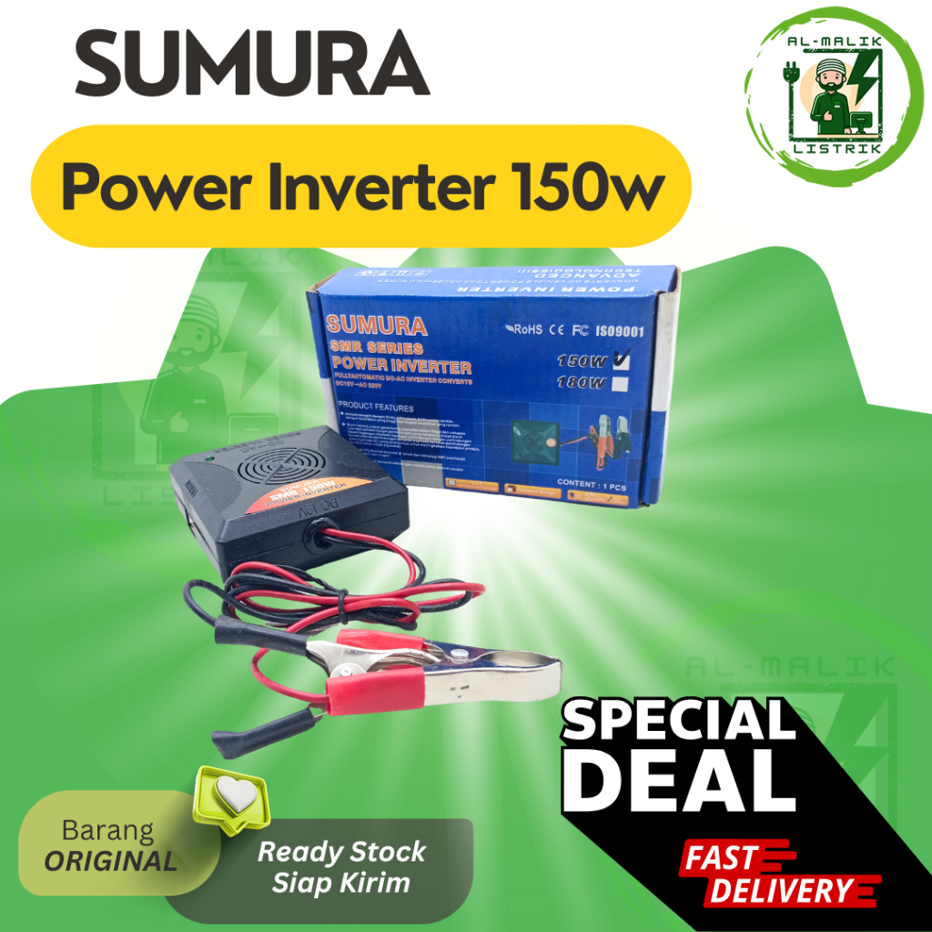 Power Inverter Sumura 150W Power Inverter Sumura SMR Series 150W 150 Watt Fan USB AC ke DC