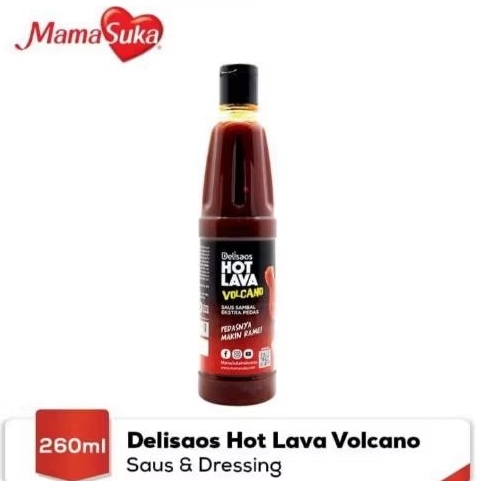 

MamaSuka Delisaos Saus Sambal Ekstra Pedas Hot Lava Volcano Botol 260 ml