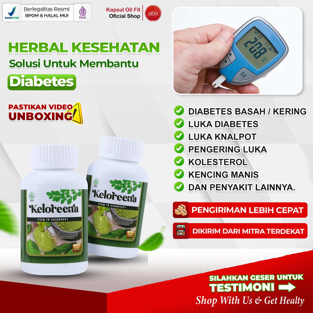 Obat Diabetes Gula Kering, Diabetes Basah Bernanah,diabetes Kencing Manis, Penyakit Gula, Pengering 