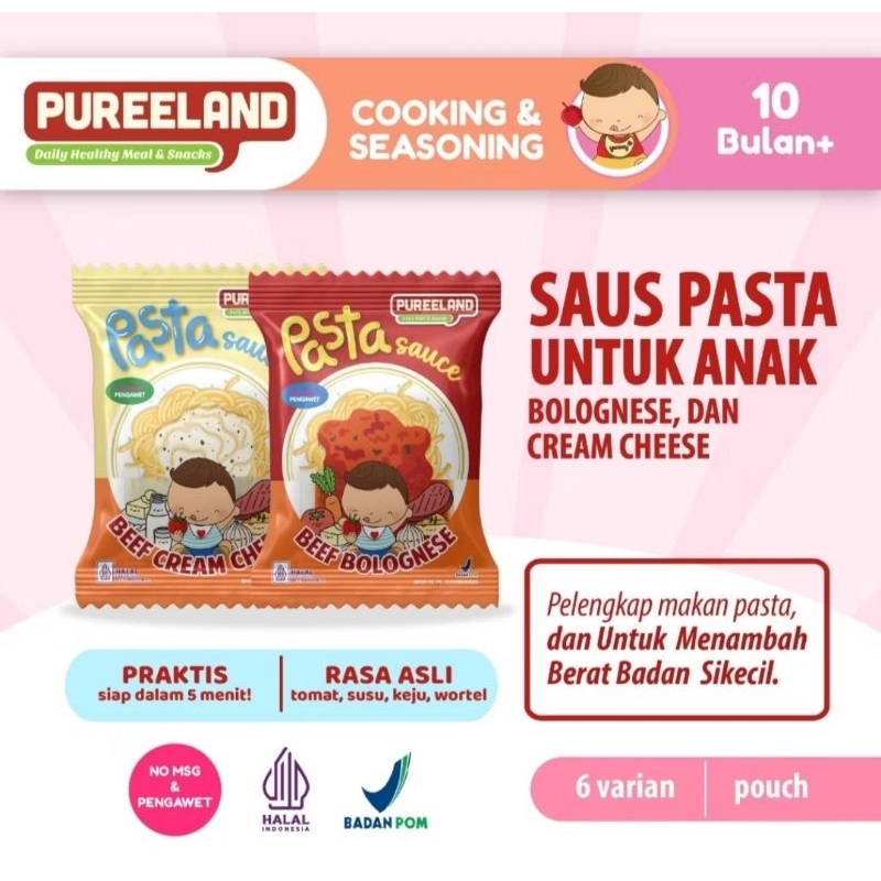 

Pureeland - Baby Pasta Sauce Mini Pack / Bolognese / Cream Cheese Pouch