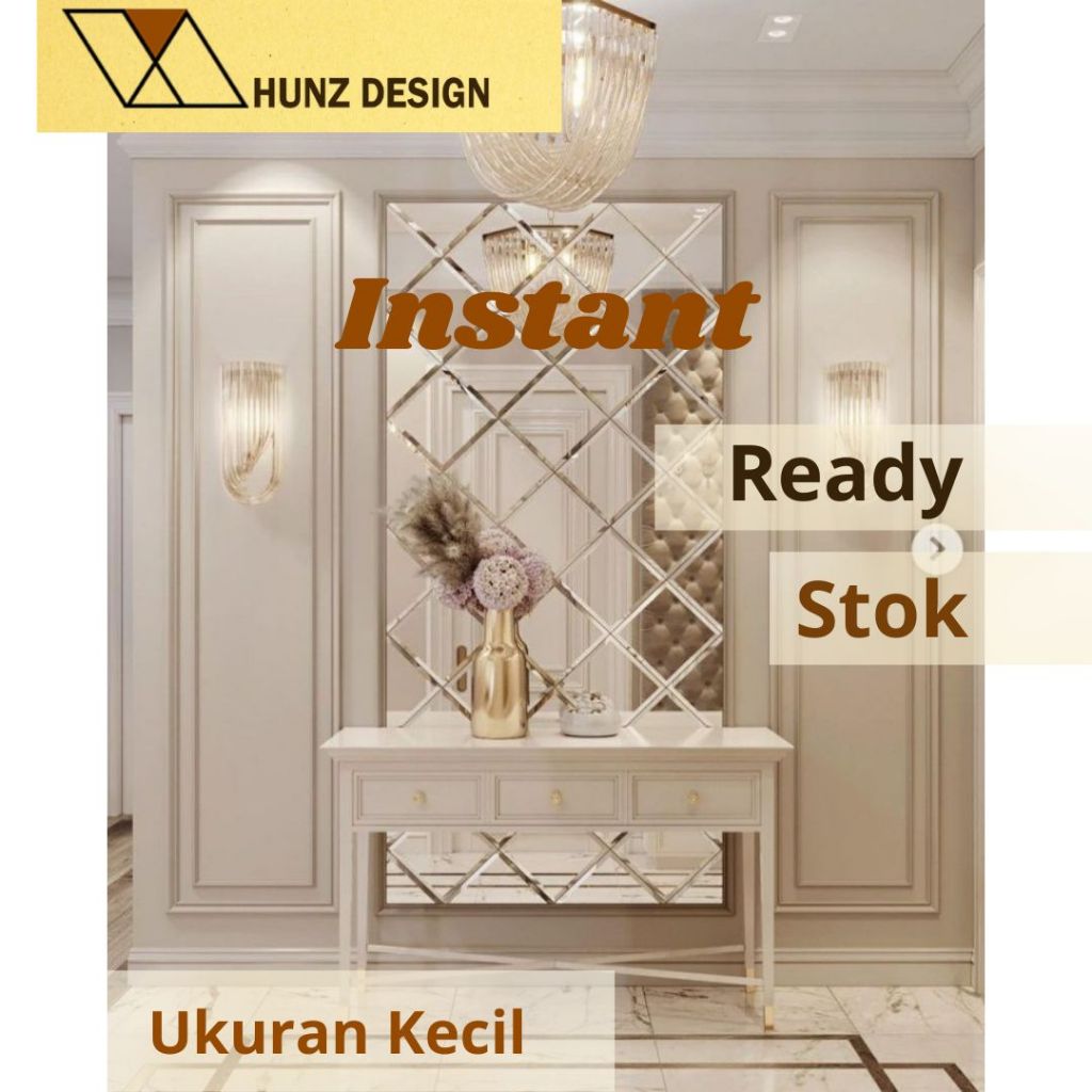 DEKORASI CERMIN KACA DINDING BEVEL/ KACA BEVEL/ CERMIN BEVEL / CERMIN BEVEL DINDING/ HIASAN DINDING/