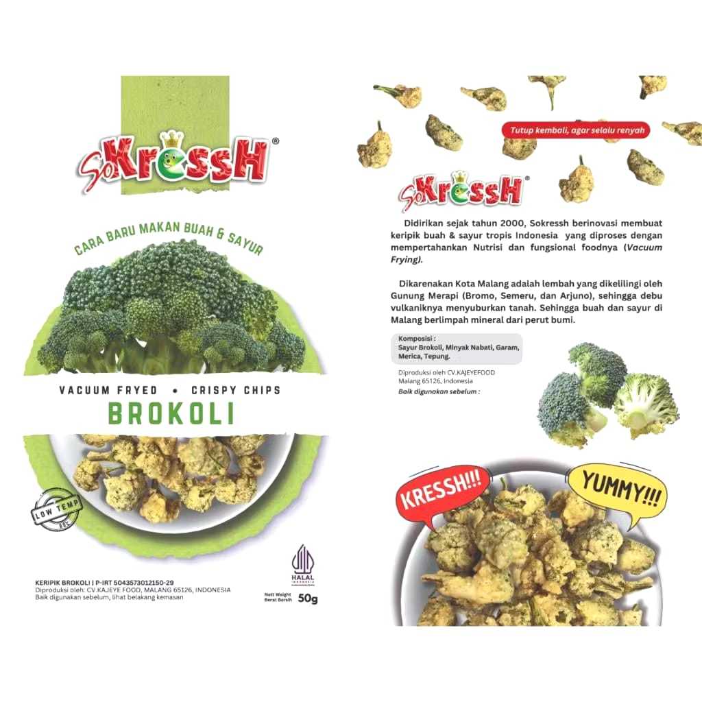 

Keripik Brokoli (50 gr)