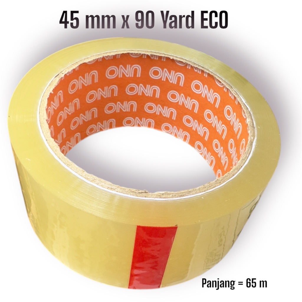 

Lakban Bening / Coklat Murah Tebal dan Lengket 45x90 Yard ECO