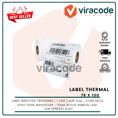 

Label Barcode Thermal Untuk Mobile Printer 78X100