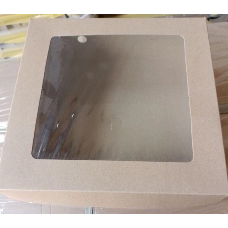 

DUS KRAFT WINDOW LAMINASI 16X16X7| BOX WINDOW LAMINASI| DUS NASI / KUE