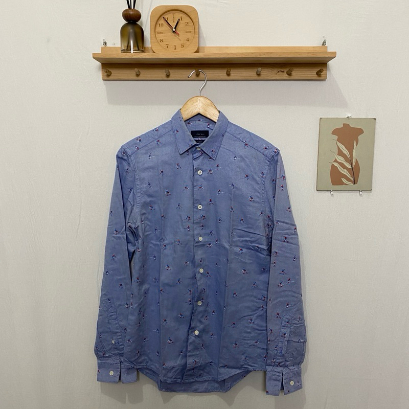kemeja panjang pria Zara Man original kondisi bagus size S