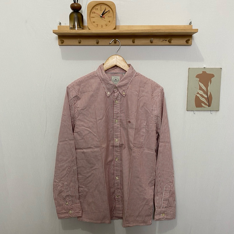 kemeja panjang pria dockers original kondisi bagus size M garis garis
