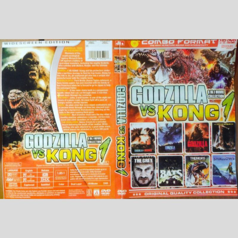 Kaset Koleksi Film Godzilla Vs Kong
