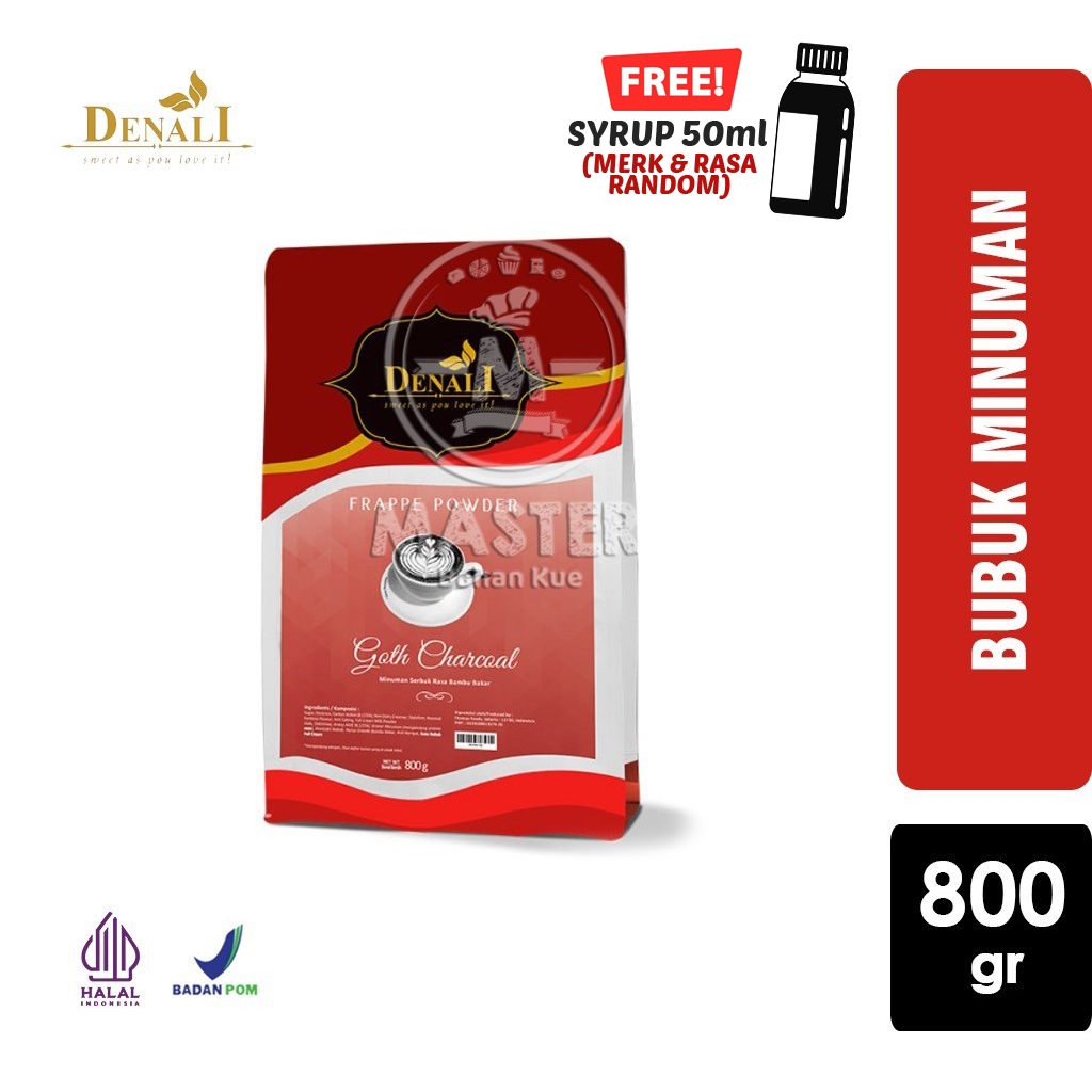 

DENALI Goth Charcoal Minuman Bubuk Arang Frappe Powder [800 gr]