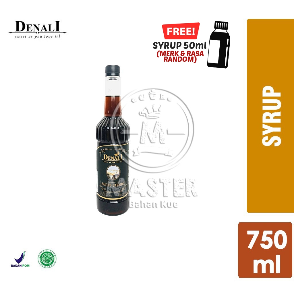 

Salted Caramel Syrup Denali / Sirup Karamel Asin [Botol Plastik 750ml]