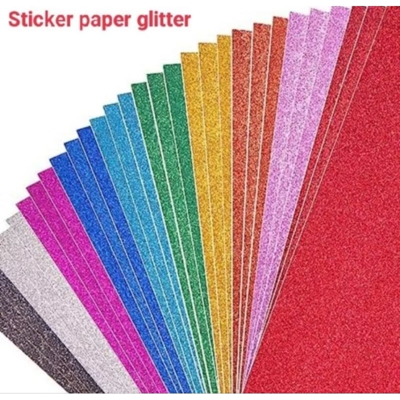 

Kertas Glitter Paper Glitter Sticker Ukuran A4