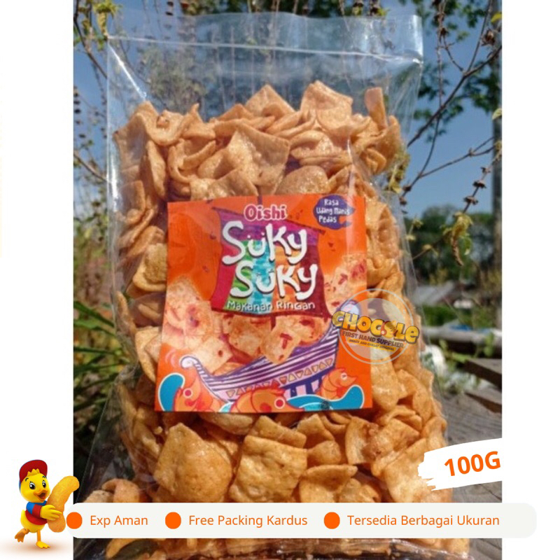 

PROMO 1.1 OISHI SUKY SUKY UDANG PEDAS 100G || PUSAT GROSIR SNACK & COKLAT KILOAN ORIGINAL || SNACK INDOFOOD