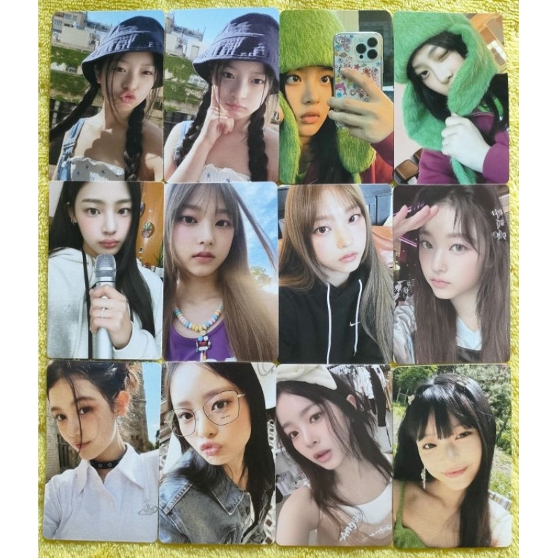 [OFFICIAL] PC Photocard Hanni Iphone Bucket Hat Album Weverse NewJeans Bluebook Hanni pita Minji Hae