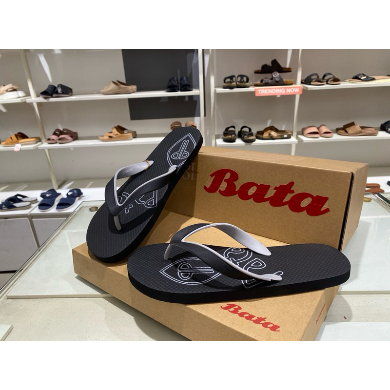 sendal jepit pria karet anti slip bata original 872-6238