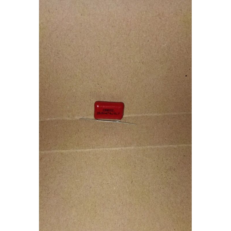 9520 kapasitor capacitor milar mylar merah 474j250v 474j 474 250v 250volt
