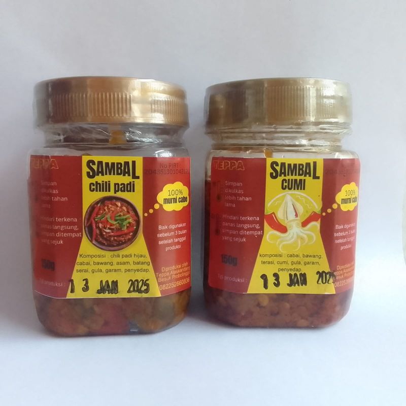 

Sambel/Sambal cumi/ Sambel baby cumi/ Sambal Chili Padi 150g (free packing)