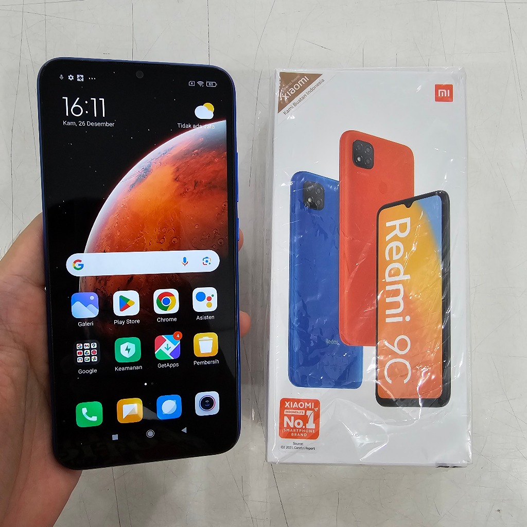 Redmi 9C Second 4/64 4GB 64GB Fullset lengkap