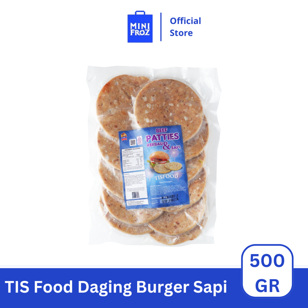 

TISFOOD Daging Burger Sapi Isi 10 pcs - Beef Patties
