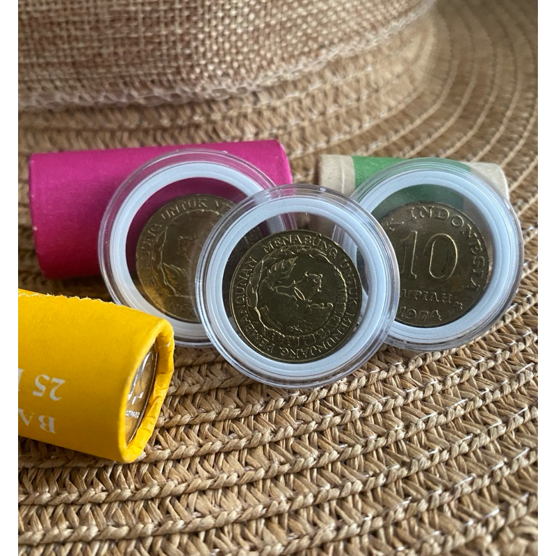 koin kuno 10 Rupiah Tabanas tahun 1974