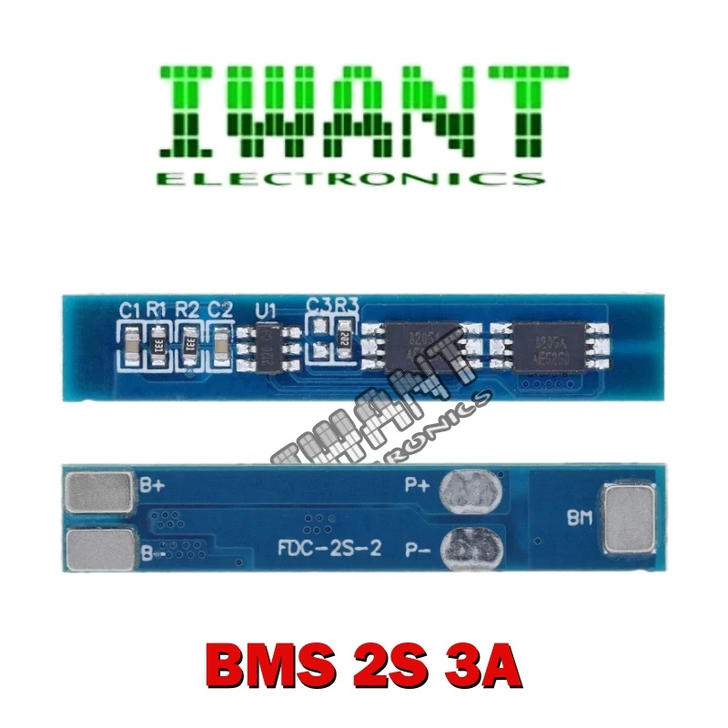 BMS 2S 3A CHARGER BATTERY PROTECTION 18650 LI-ION LITHIUM BATTERY CHARGER BMS 2S 7.4V 3A