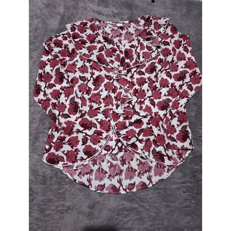 preloved blouse bunga bunga