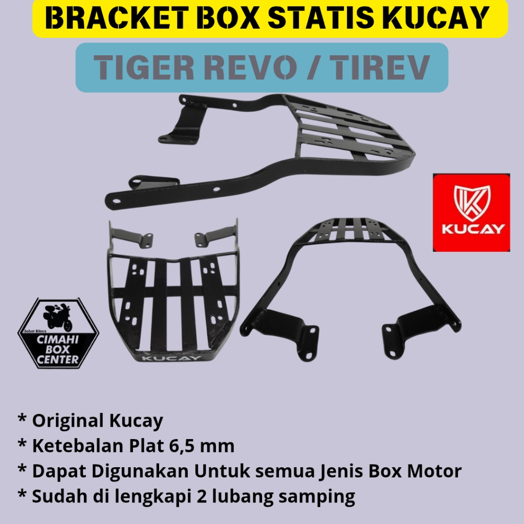Bracket Breket box motor Tiger Revo TIREV Original Kucay Bandung Cimahi Shad Givi Kappa