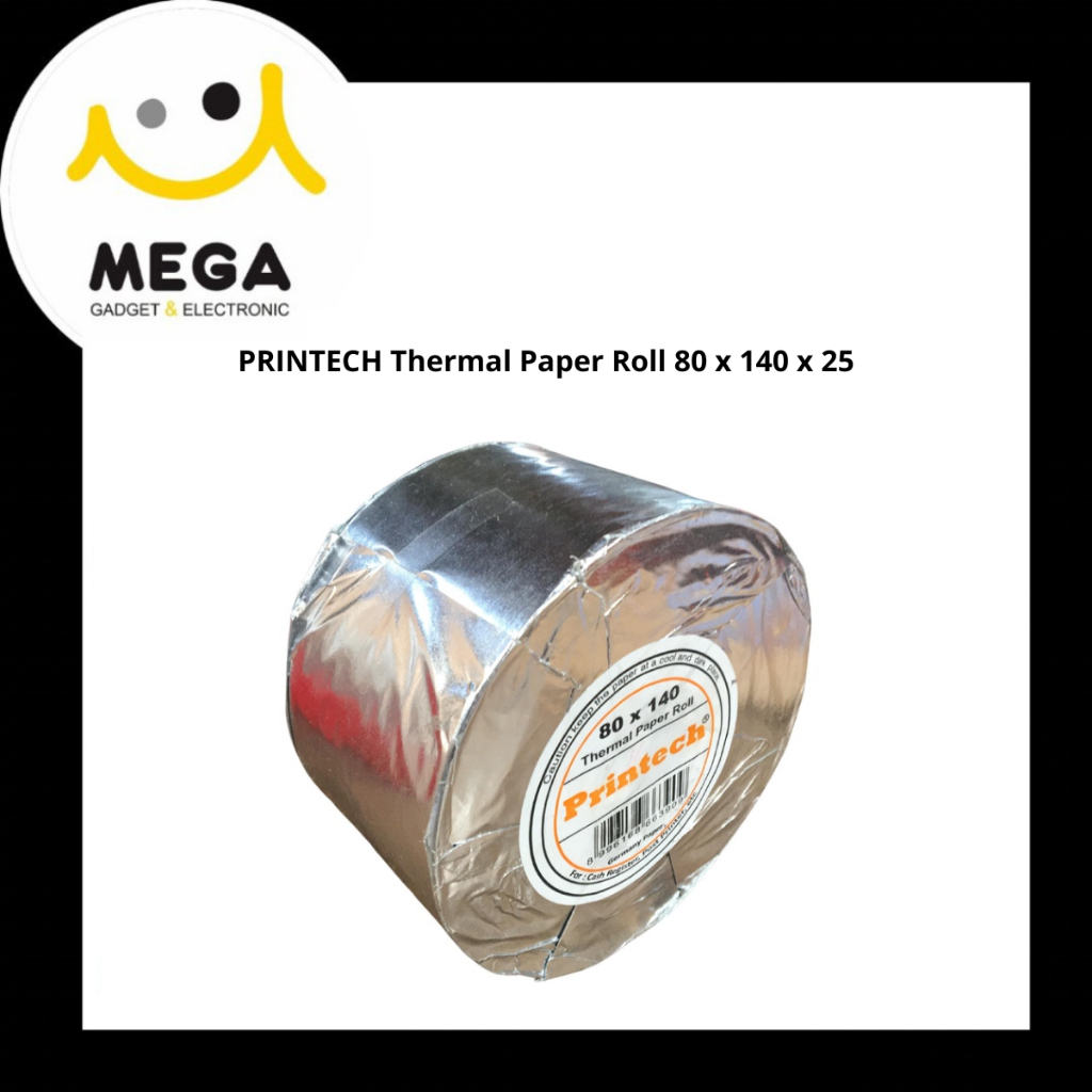 

PRINTECH Thermal Paper Roll 80 x 140 x 25