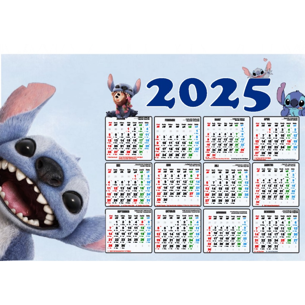 

KALENDER 2025 CUSTOM KARTUN / FORMAL