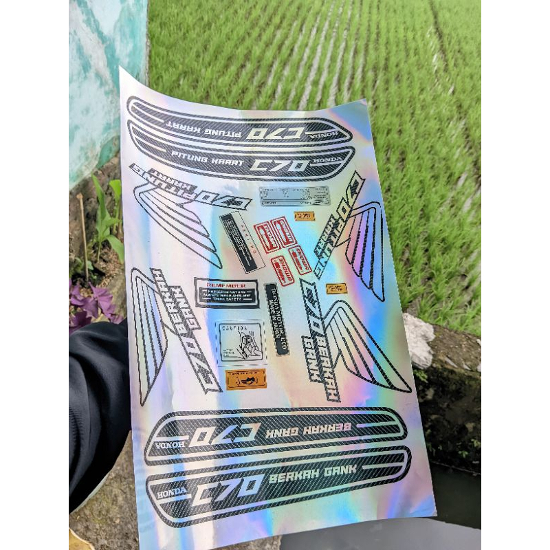 STRIPING C70 SETENGAH RACING/CUSTOM NAMA