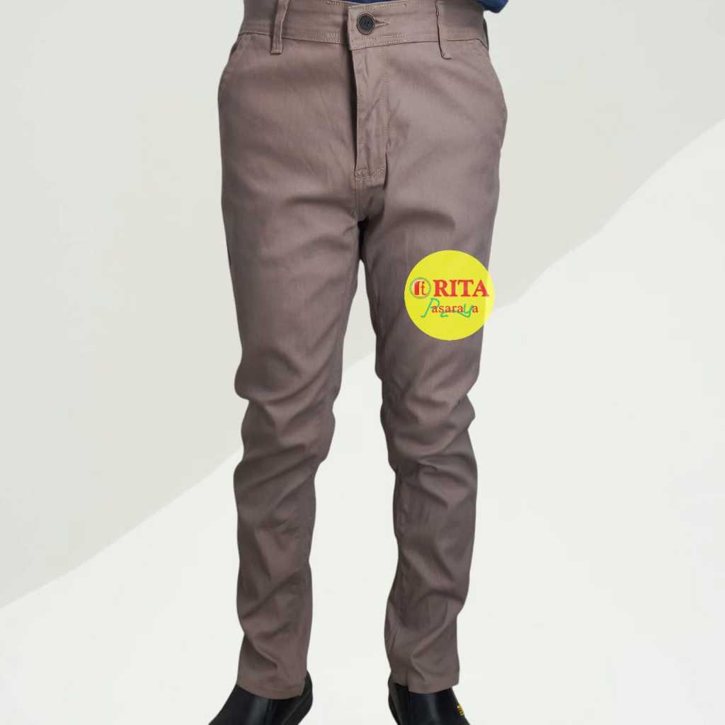 Lee Conti Celana Chinos Pria Slimfit