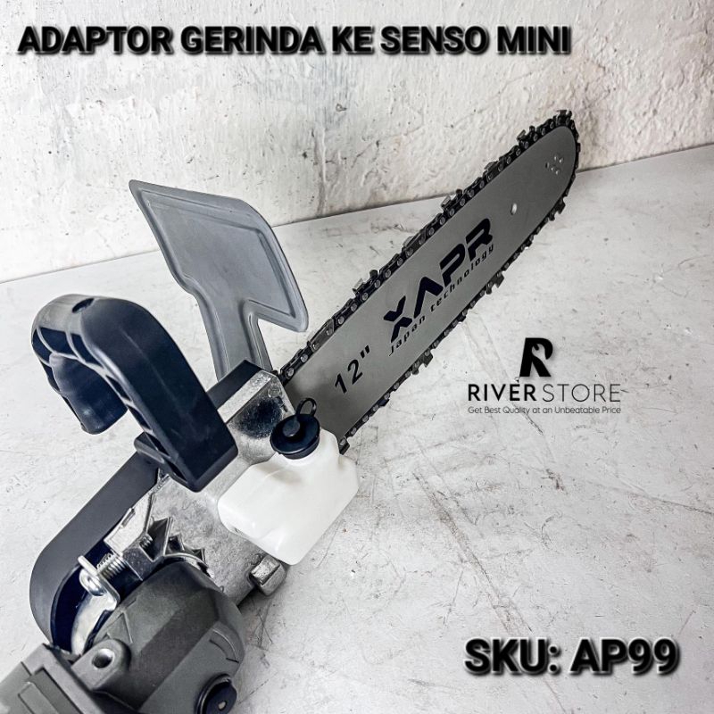 APR AP99 Adapter Gerinda ke Gergaji Mini 12inch Konektor Converter Gerinda Menjadi Senso Chainsaw Ha