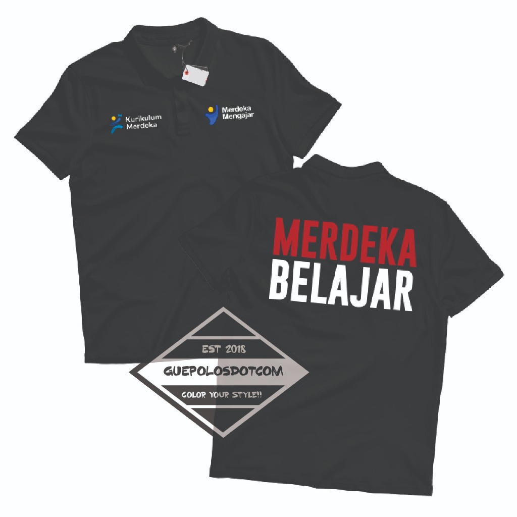 POLOSHIRT KODE 06 MERDEKA BELAJAR KURIKULUM MERDEKA - BAJU BERKERAH  KURIKULUM MERDEKA - POLO MERDEK
