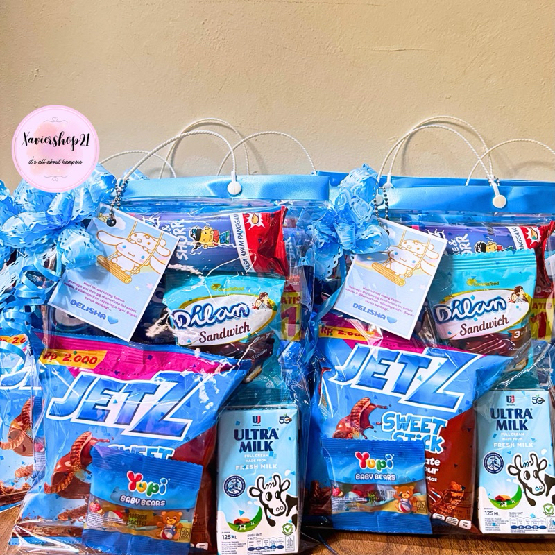 

PAKET SNACK ULTAH TEMA BIRU (FREE CARD)