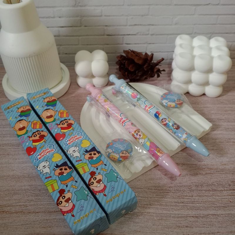 

Shinchan Premium Blind Box Pen - Pulpen Karakter Lucu dari Joytop