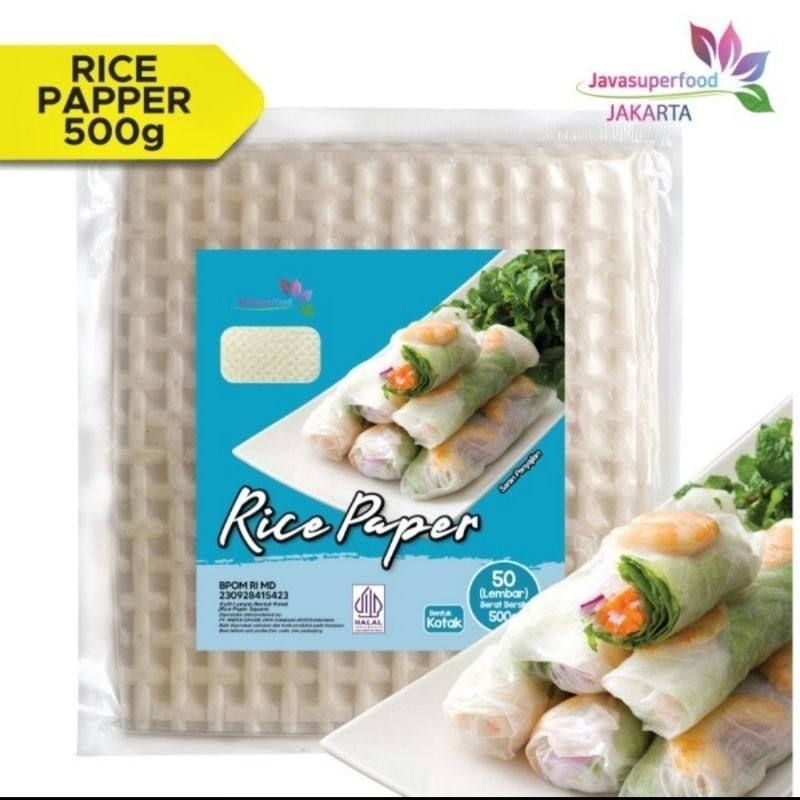 

Rice Paper kotak 500gr (50 lembar) Banh Trang Tinggi