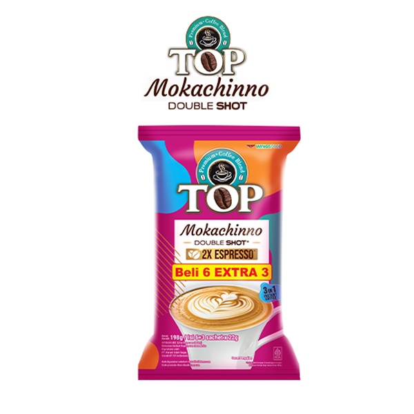 

TOP Coffee Mokachino Double Shot 2x Espresso Isi 6+3 Sacher @22 g