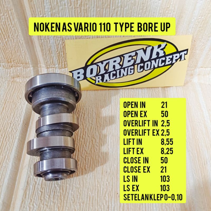 NOKEN AS RACING VARIO 110 / KARBU CAM - BOYRENK RACING