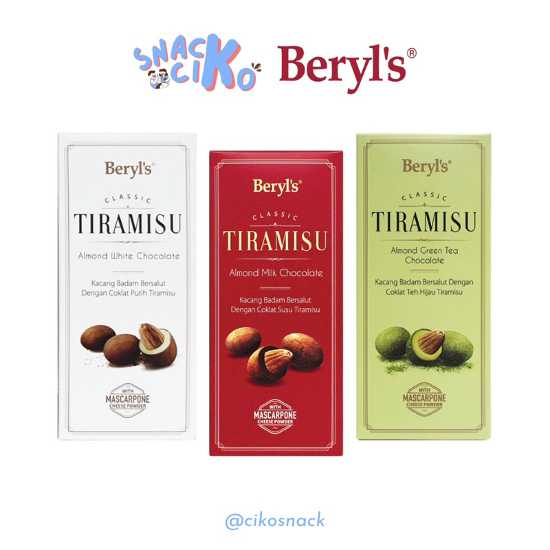 

Beryl’s Classic Tiramisu Almond Chcolate Box 200g