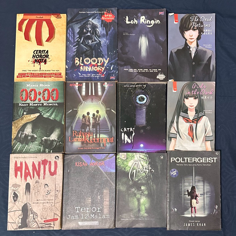 [PRELOVED] BUKU NOVEL CERITA HORROR SERAM INDONESIA