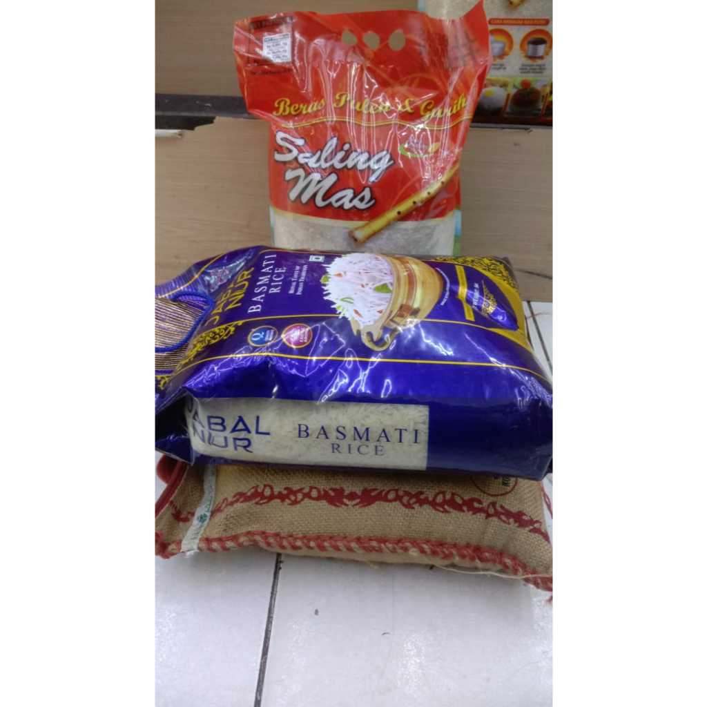 

BERAS SLYP SUPER SULING MAS 5kg/Beras Basmati Abukass/beras basmati jabal nur 5kg