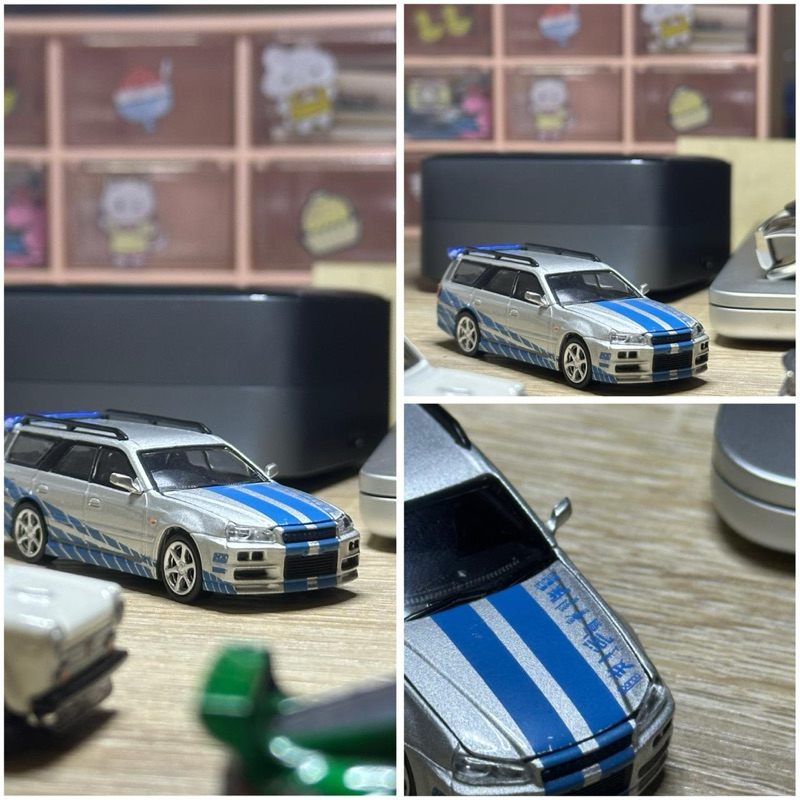 Pop Race Nissan Stagea R34 Blue/Silver Fast & Furious Livery