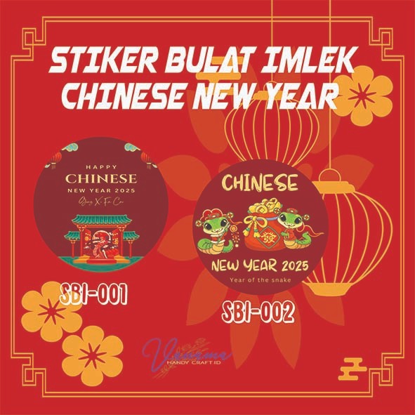 

Stiker Toples Bulat | Stiker Imlek/Happy Chinese New Year | Sticker Bulat | Stiker Kemasan Parcel | Sticker Hampers