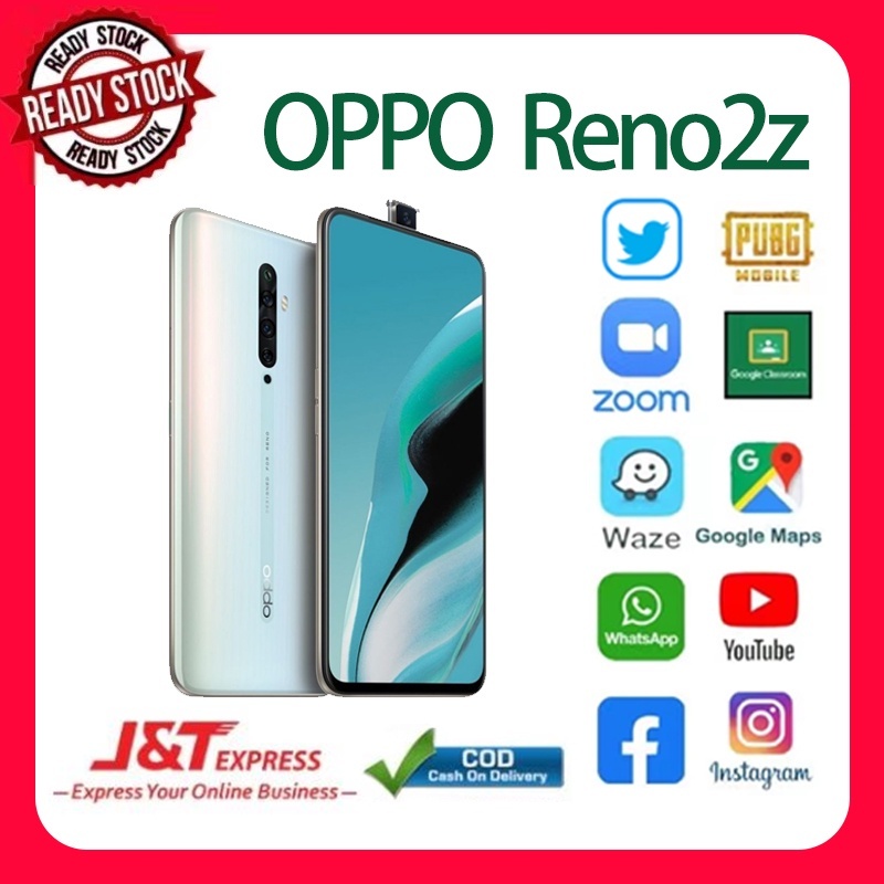 Handphone Second OPPO Reno2 Z Ram 8Gb internal 256GB Termurah dan bergaransi