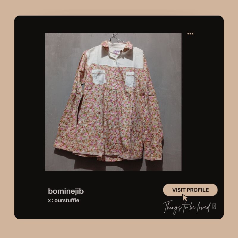 [PL] Kemeja Motif Bunga