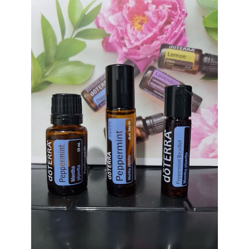 Peppermint 15ml / 5ml / 10ml TOUCH ROLL ON / BEADLET PERMEN Essential Oil Doterra